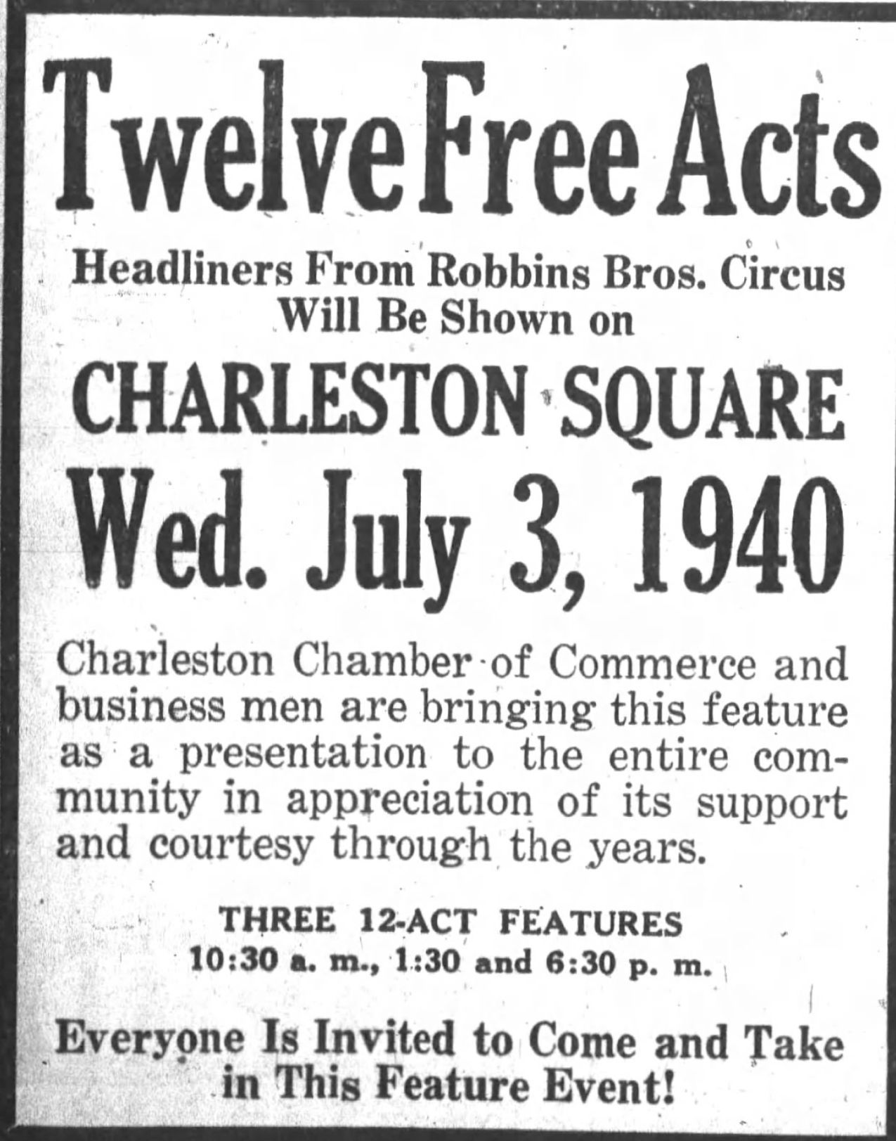 Twelve free acts